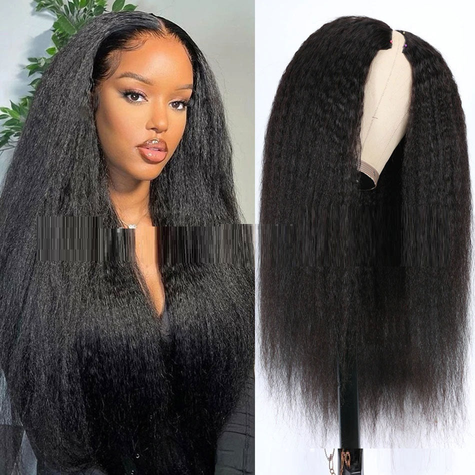 13X4 Lace Free Mechanism Yaki Straight Pure Human Wig