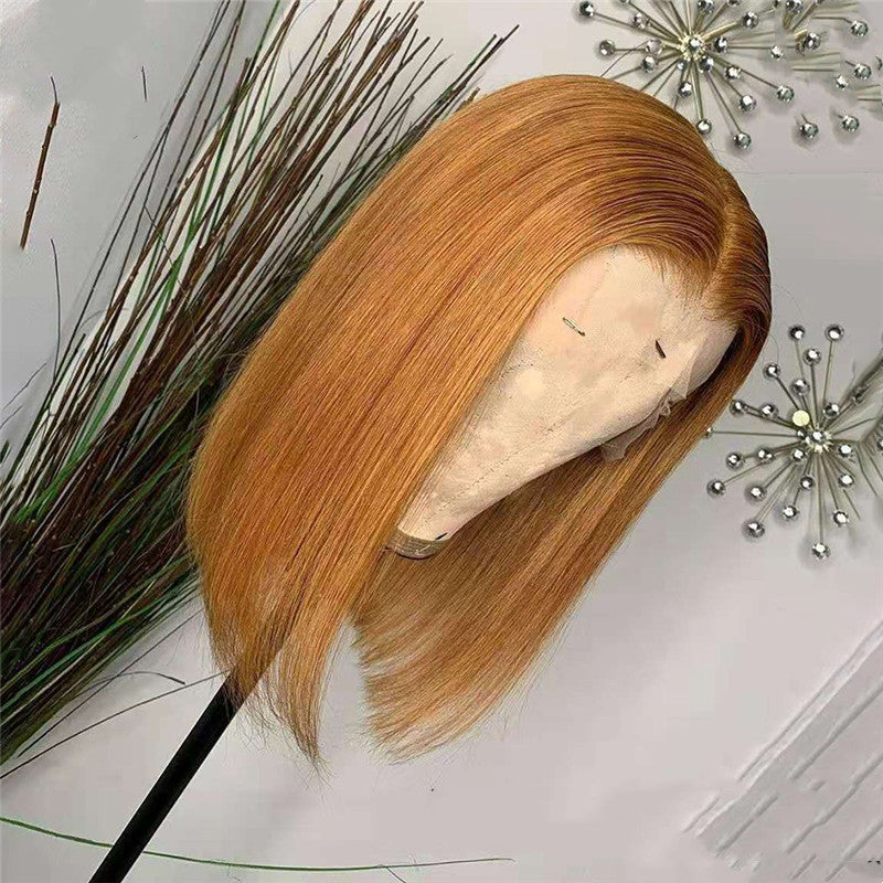 13X4 Lace Forehead Wig, 100% Blond Human Hair Wig