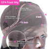 13X4, 13X6 Curly Human Hair Wig Lace Human Hair Products