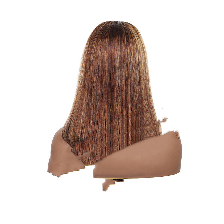 13X4 Piano Color Bob Headgear Real Hair