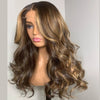 13X4 Medium And Long Curly Fashion Female Big Wave Real Human Hair Wig