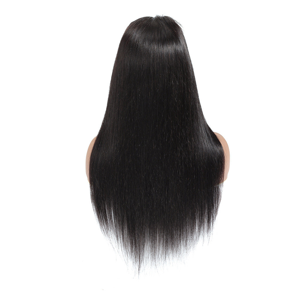 13X4 Lace real human hair wig headgear