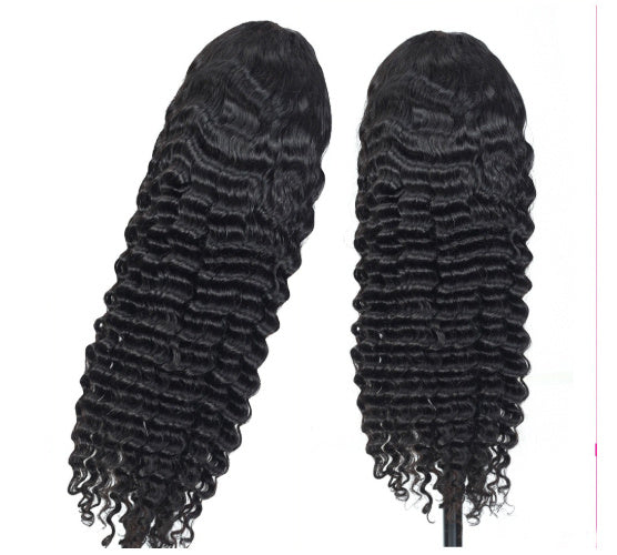 13X4 Human Hair Deep Wave Lace Frontal Wigs 13 4 Front Wigs