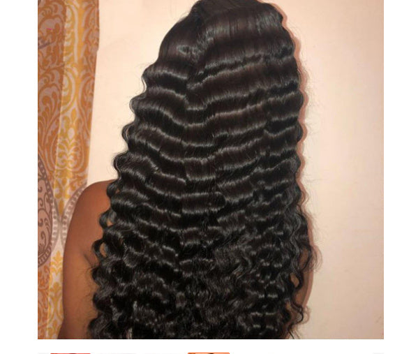 13X4 Human Hair Deep Wave Lace Frontal Wigs 13 4 Front Wigs