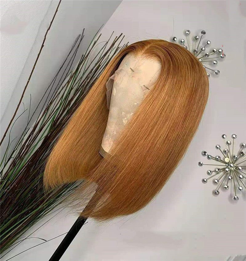 13X4 Lace Forehead Wig, 100% Blond Human Hair Wig