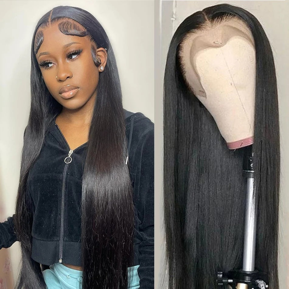 Real Human Hair Wig Lace Hair Set 10a Hair Quality Straight Hair
