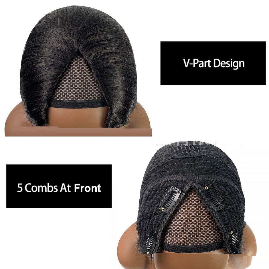 13X4 Lace Free Mechanism Yaki Straight Pure Human Wig
