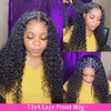 13X4, 13X6 Curly Human Hair Wig Lace Human Hair Products