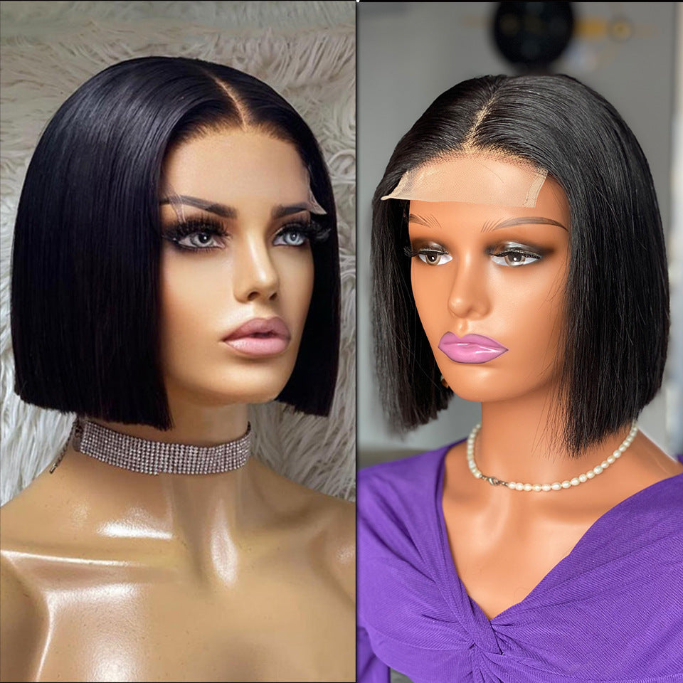 13x4 12A Vietnam Bone Straight Bob 100% Human Hair Wigs