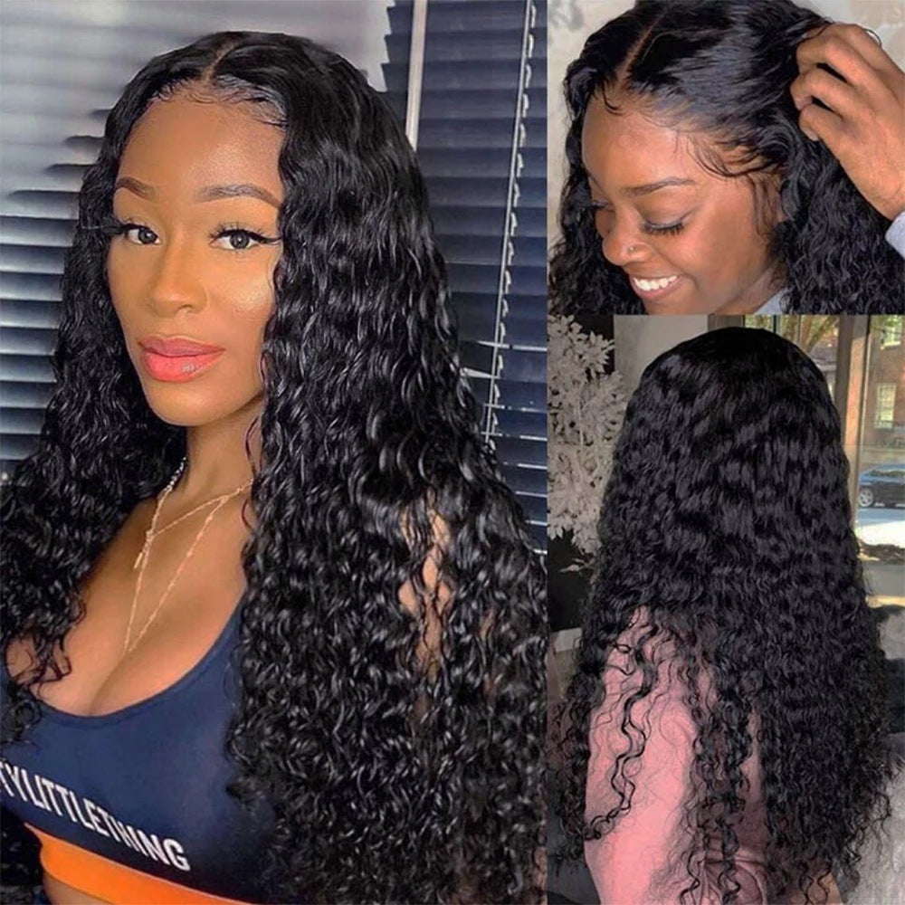 13X4, 13X6 Curly Human Hair Wig Lace Human Hair Products