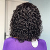 13X4 Water Wave Fringe 100% Human Hair Wigs With Bangs