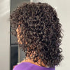 13X4 Water Wave Fringe 100% Human Hair Wigs With Bangs