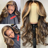 13X4 Medium And Long Curly Fashion Female Big Wave Real Human Hair Wig