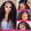 13x4 Front Lace Human Hair Wig Deep Wave Human Wigs