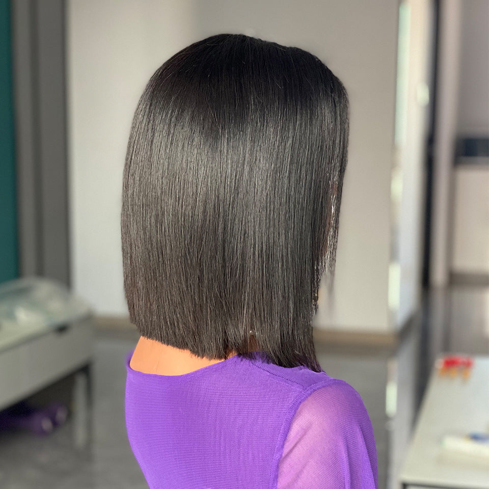 13x4 12A Vietnam Bone Straight Bob 100% Human Hair Wigs